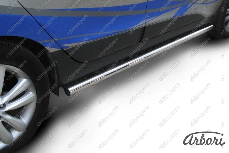 AFZDAHIX3506 Защита порогов d57 труба  Arbori нерж. сталь для HYUNDAI ix35 2010-2015
