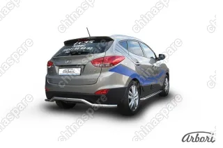 AFZDAHIX3508 Защита заднего бампера d57 "волна" Arbori нерж. сталь для HYUNDAI ix35 2010-2015