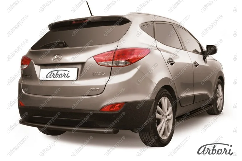AFZDAHIX3509B Защита заднего бампера d57  Arbori черн. для HYUNDAI ix35 2010-2015