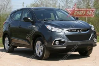 HYIX912051 Декоративный элемент решётки радиатора d10 верхний (1 элемента из 3 трубочек ) "Hyundai IX 35" 2010-, HYIX.91.2051