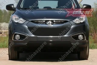 HYIX912051 Декоративный элемент решётки радиатора d10 верхний (1 элемента из 3 трубочек ) "Hyundai IX 35" 2010-, HYIX.91.2051