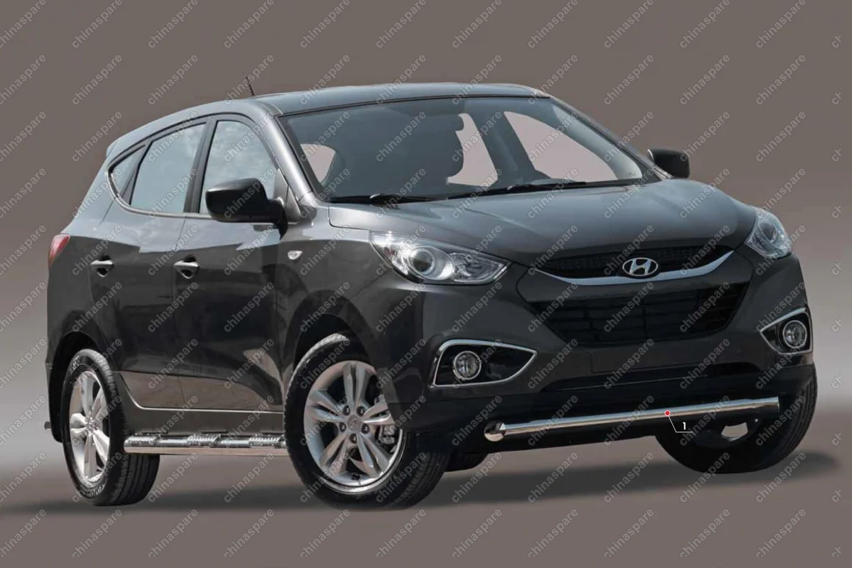 HYIX481060 Защита переднего бампера d76 короткая "Hyundai IX 35" 2010-, HYIX.48.1060