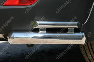 HYIX761066 Защита заднего бампера "уголки" d76/42 двойные "Hyundai IX 35" 2010-, HYIX.76.1066