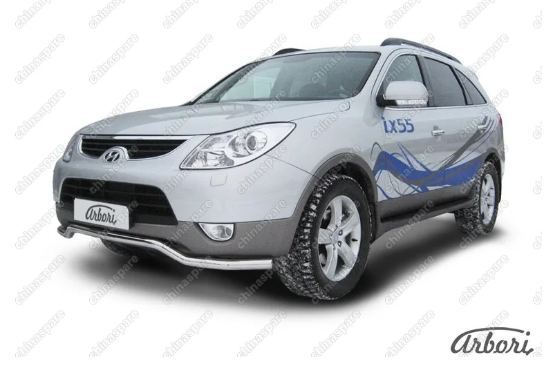 AFZDAHI5501 Защита переднего бампера d57 "волна" Arbori нерж. сталь для Hyundai Ix55 2008-2013