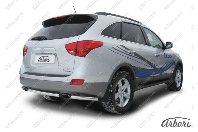 AFZDAHI5504 Защита заднего бампера d57 Arbori нерж. сталь для Hyundai Ix55 2008-2013
