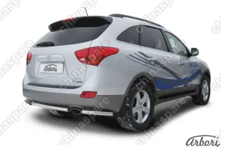 AFZDAHI5504 Защита заднего бампера d57 Arbori нерж. сталь для Hyundai Ix55 2008-2013