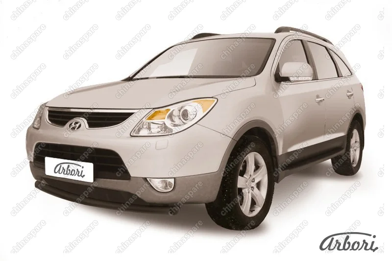 AFZDAHI5503B Защита переднего бампера d57  Arbori черн. для Hyundai Ix55 2008-2013