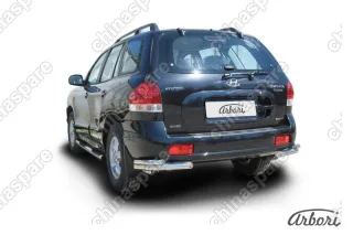AFZDAHSFT14 Уголки d57+d42 двойные Arbori нерж. сталь для Hyundai SANTA-FE Classic (Таганрог) 2000-2012