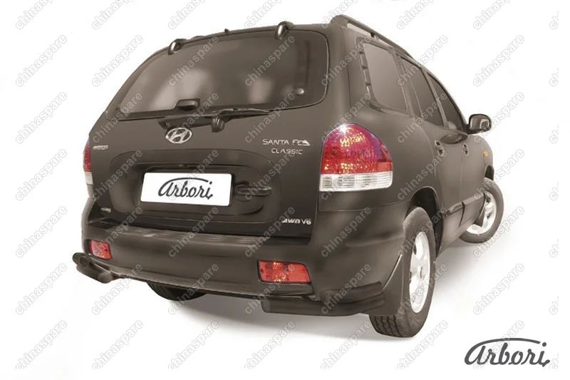 AFZDAHSFT14B Уголки d57+d42 двойные Arbori черн. для Hyundai SANTA-FE Classic (Таганрог) 2000-2012