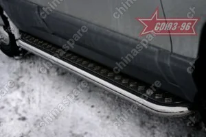 HSFE820166 Пороги с листом d 60 (компл 2шт) "Hyundai Santa Fe" 2005-, HSFE.82.0166