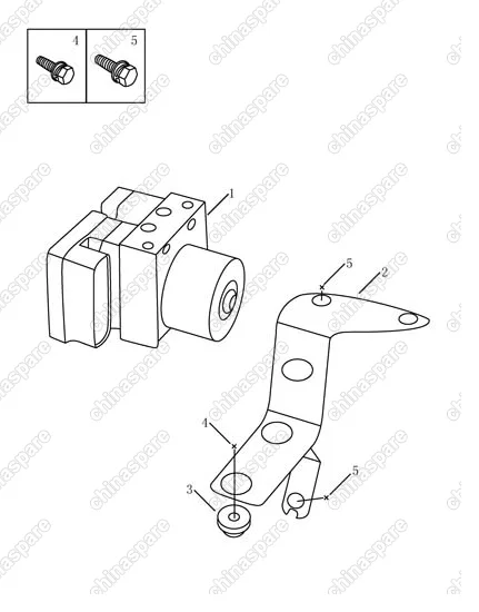 1014014577 Блок abs мк70м в сборе Geely MK