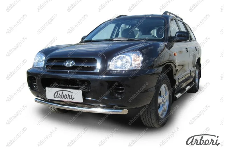 AFZDAHSFN03 Защита переднего бампера d57 Arbori нерж. сталь для Hyundai SANTA-FE 2010-2012