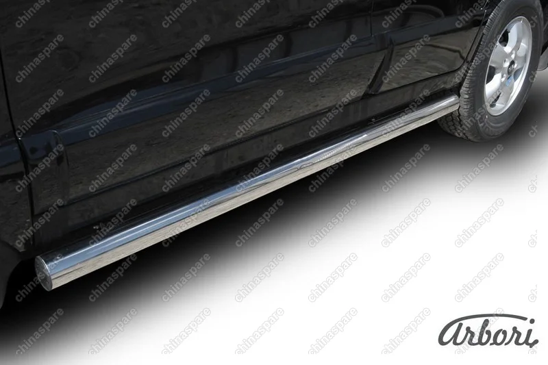 AFZDAHSFN07 Защита порогов d76 труба  Arbori нерж. сталь для Hyundai SANTA-FE 2010-2012