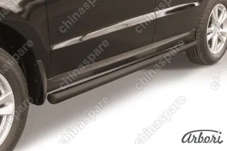 AFZDAHSFN08B Защита порогов d57 труба  Arbori черн. для Hyundai SANTA-FE 2010-2012