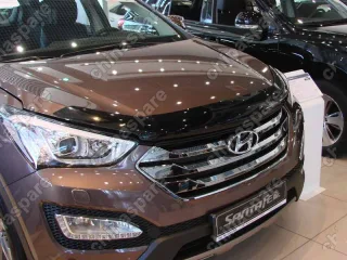 NLDSHYSAN1212 Дефлектор капота темный HYUNDAI SANTA FE 2012-2018, GRAND SANTA FE 2013-2018, NLD.SHYSAN1212