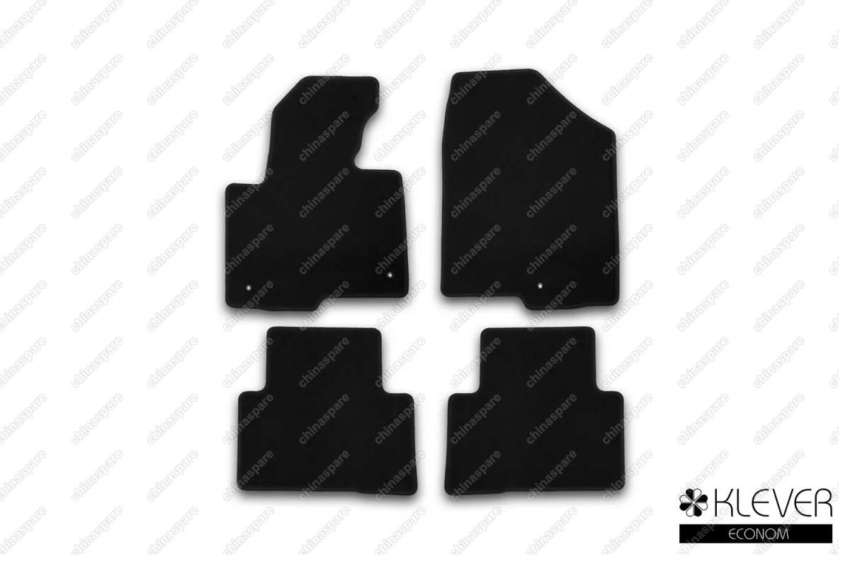 KVR01205401200k Коврики в салон Klever Econom HYUNDAI Santa Fe АКПП 2012-2017, кросс., 4 шт. (текстиль)