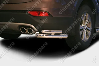 HYSF761628 Защита задняя уголки d60/42 двойные,Hyundai Santa Fe 2013-, HYSF.76.1628