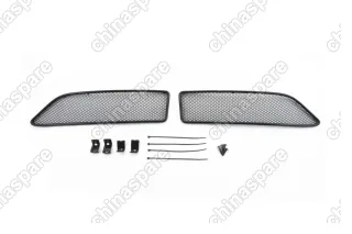 1250615101 Сетка на бампер внешняя для HYUNDAI Santa Fe Premium 2015->, 2 шт., черн., 10 мм, для автомобилей с адаптивным круиз-контролем