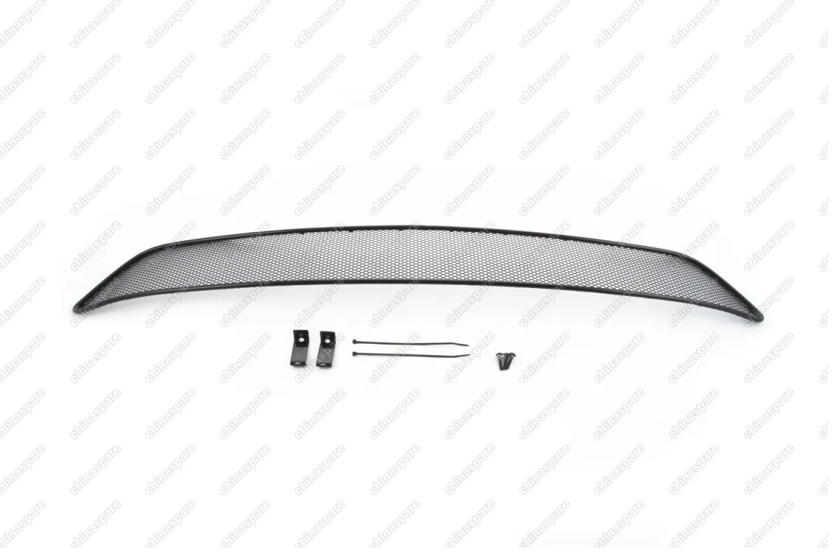 1250715101 Сетка на бампер внешняя для HYUNDAI Santa Fe Premium Start 2015->, черн., 10 мм, для автомобилей без адаптивного круиз-контроля