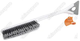 Щетка от снега и льда с мягкой распушённой щетиной (52 см) + съемный скребок