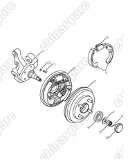 2400100001 Rear axle head cover Geely Otaka