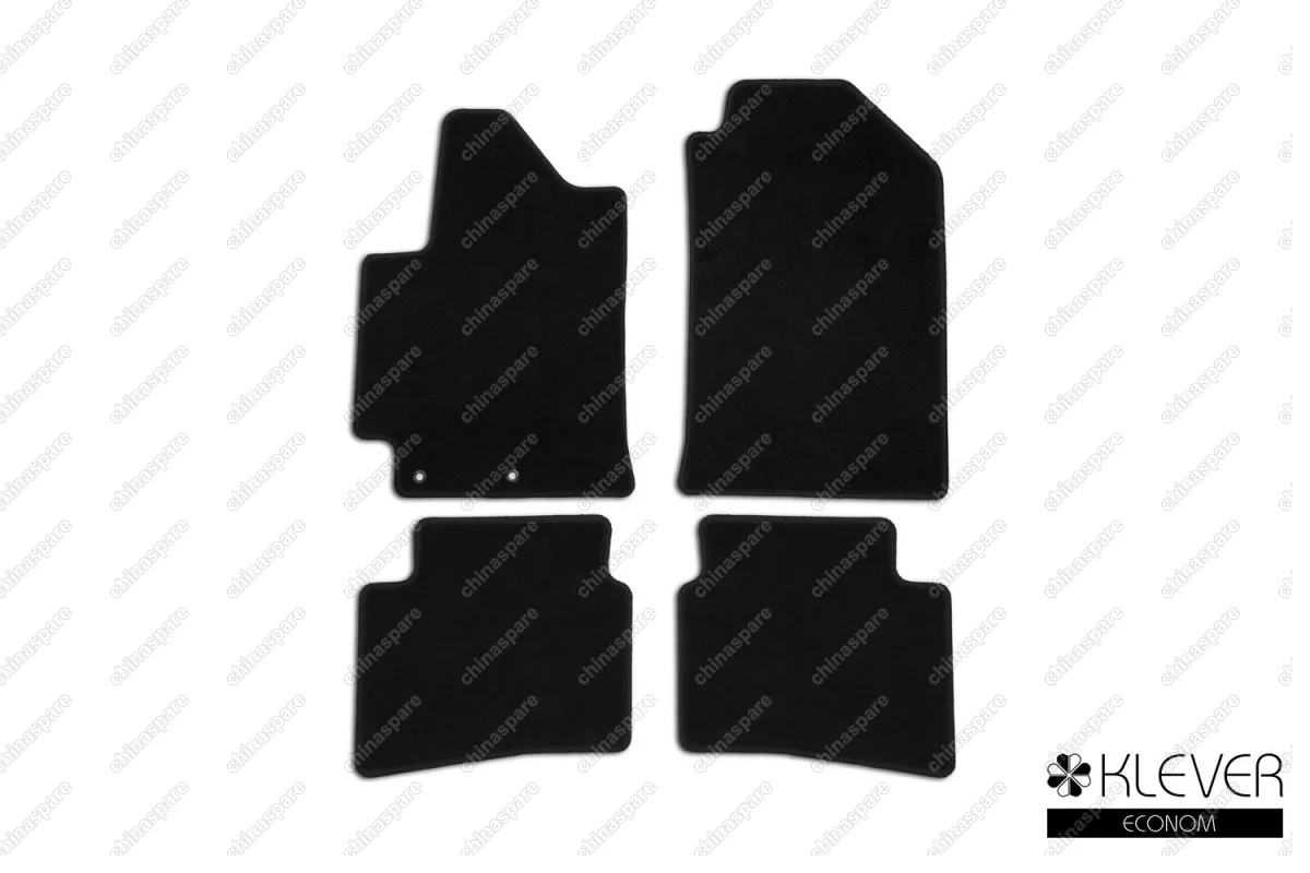 KLEVER01206101200k Коврики в салон Klever Econom HYUNDAI Solaris 2017->, сед., 4 шт. (текстиль)