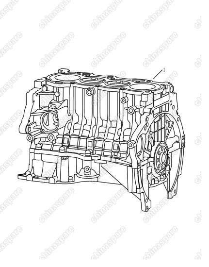 1136000227 Блок цилиндров (1.8l) Geely SC7