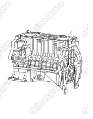 1136000227 Блок цилиндров (1.8l) Geely SC7