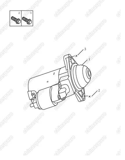 1016051659 Starter Geely SC7