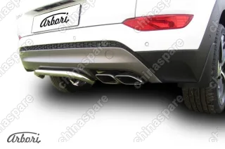 AFZDAHT4WD1507 Защита заднего бампера d42 "скоба" Arbori нерж. сталь для HYUNDAI Tucson 2015-2018