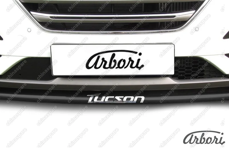 AFZDAHT4WD1501B Защита переднего бампера d42 с надписью Arbori черн. для HYUNDAI Tucson 2015-2018