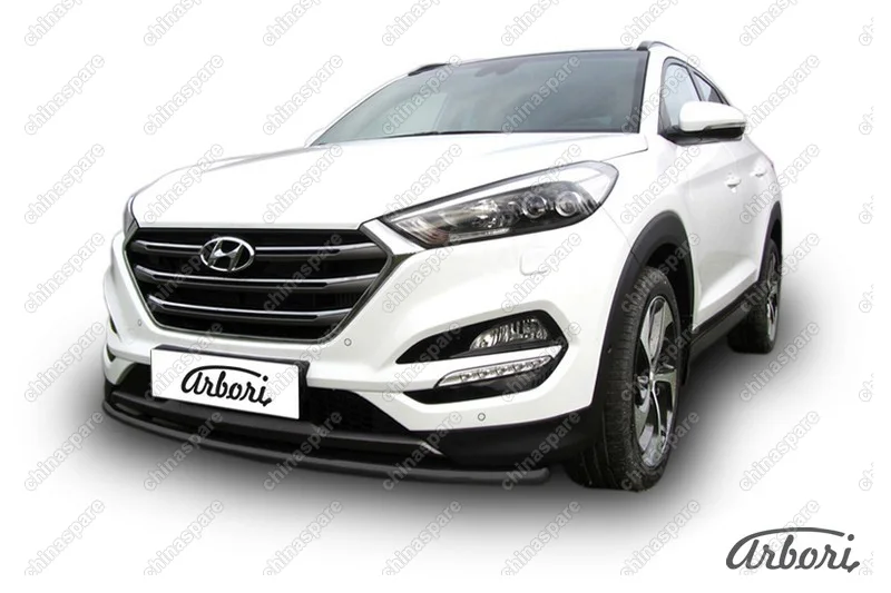 AFZDAHT4WD1502B Защита переднего бампера d42 Arbori черн. для HYUNDAI Tucson 2015-2018