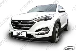 AFZDAHT4WD1502B Защита переднего бампера d42 Arbori черн. для HYUNDAI Tucson 2015-2018