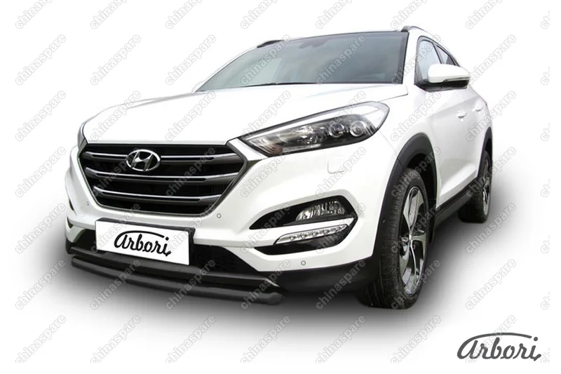 AFZDAHT4WD1503B Защита переднего бампера d57 Arbori черн. для HYUNDAI Tucson 2015-2018