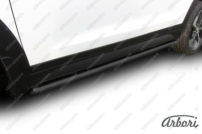 AFZDAHT4WD1504B Защита порогов d57 труба Arbori черн. для HYUNDAI Tucson 2015-2018