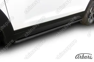AFZDAHT4WD1504B Защита порогов d57 труба Arbori черн. для HYUNDAI Tucson 2015-2018