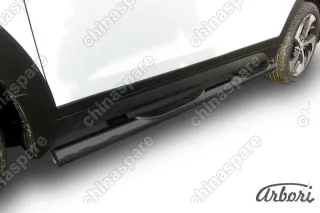 AFZDAHT4WD1506B Защита порогов d76 с проступями Arbori черн. для HYUNDAI Tucson 2015-2018