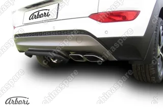 AFZDAHT4WD1507B Защита заднего бампера d42 "скоба" Arbori черн. для HYUNDAI Tucson 2015-2018