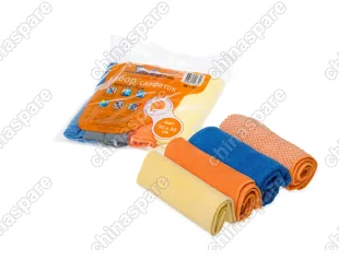 Набор салфеток из микрофибры в рулончиках 4 шт. 30х30 см.