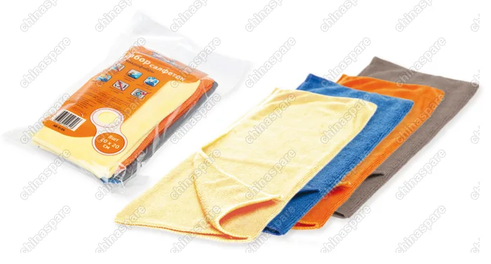 Набор салфеток из микрофибры 8 шт. прямоугольники  20х20 см.