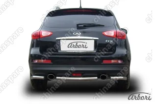 Защита заднего бампера d57 Arbori нерж. сталь для Infiniti EX-35 2008-2013