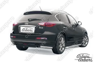Уголки d57 Arbori нерж. сталь для Infiniti EX-35 2008-2013