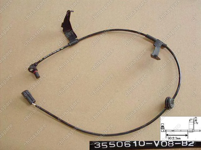 Датчик abs задний правый (овальная фишка) Great Wall Cowry