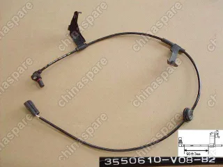 Датчик abs задний правый (овальная фишка) Great Wall Cowry