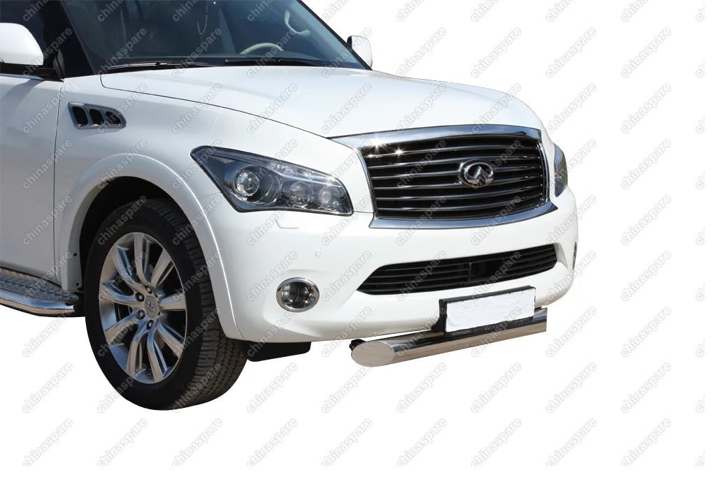 Защита переднего бампера d 100 одинарная "Infiniti QX56" 2011-, INQX.48.1266
