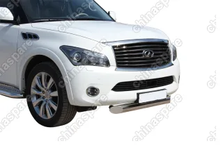 Защита переднего бампера d 100 одинарная "Infiniti QX56" 2011-, INQX.48.1266