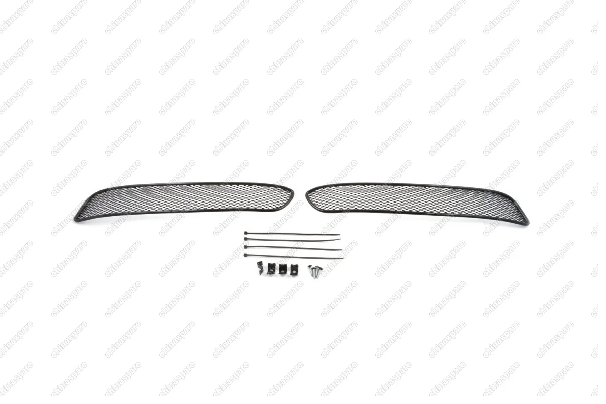 Сетка на бампер внешняя для INFINITI QX50 2012->, черн., 15 мм