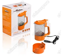 Чайник автомобильный 12В прозрачный/оранжевый пластик автоматическое отключение