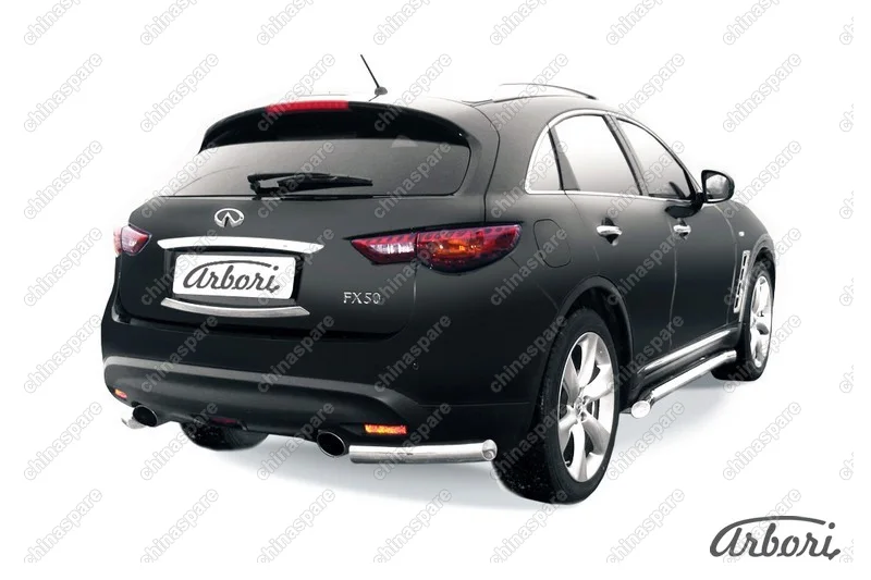 Уголки d57 Arbori нерж. сталь для Infiniti FX-35; FX50 2008-2013