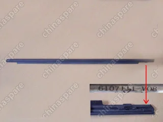 Уплотнитель стекла передней левой двери наружный(бархотка) Great Wall Cowry